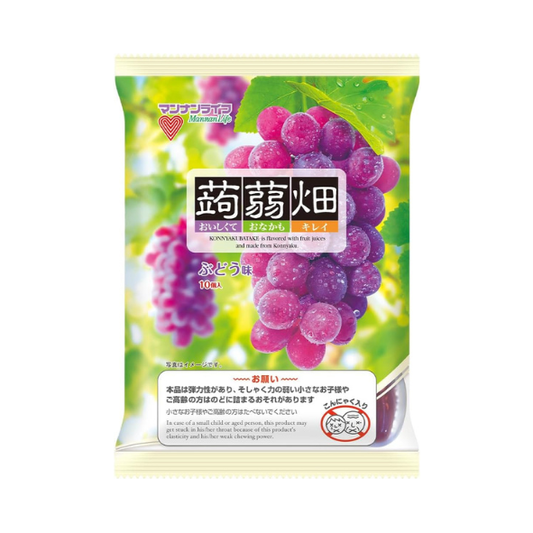 Fruits Konnyaku Jelly Grape Flavor 10 cups