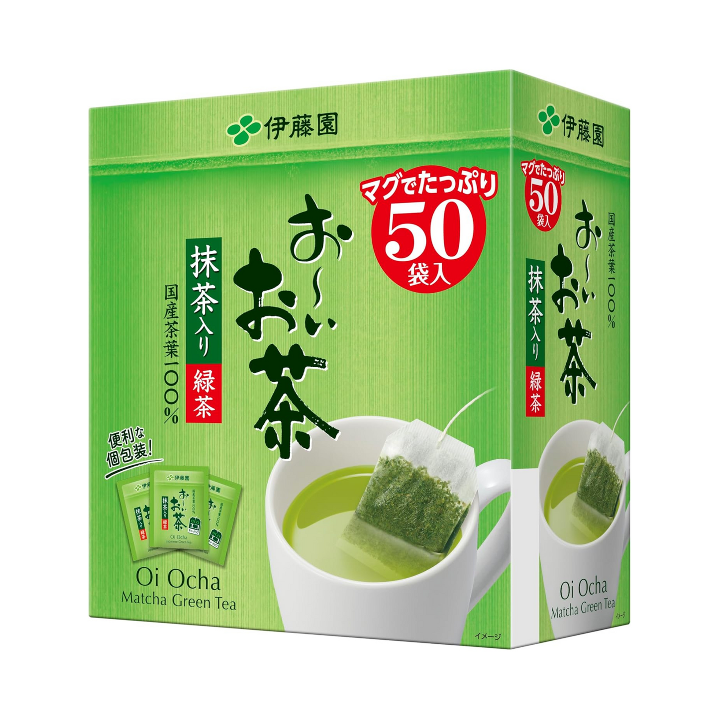 Itoen Grüner Tee mit Matcha 1,8g×50 Beutel
